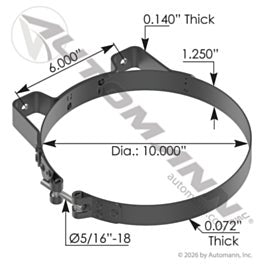 Automann 562.U2310PB Muffler Clamp Bracket 10in
