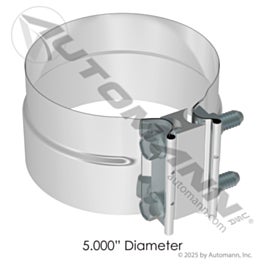 Automann 562.U3105SS-T Band Clamp Preformed 5in S.Steel Torca