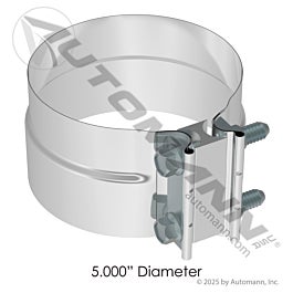 Automann 562.U3105SS Exhaust Band Clamp Preformed 5in