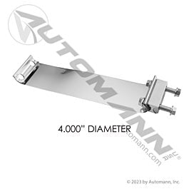 Automann 562.U3204SS Band Clamp Flat 4in S.Steel