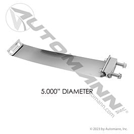 Automann 562.U3205SS Band Clamp Flat 5in S.Steel