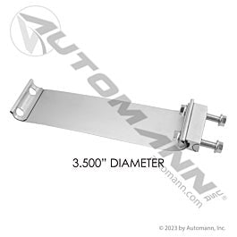 Automann 562.U3235A Band Clamp Flat 3.5in Aluminized