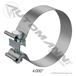 Automann 562.U3704A Band Clamp 4in Aluminized 1.25in W