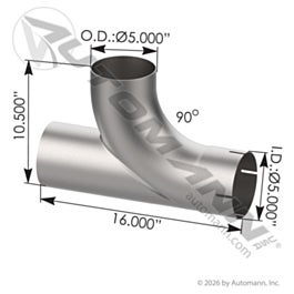 Automann 562.U45YA Exhaust Y Pipe 5in