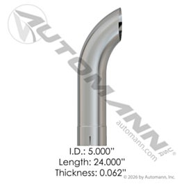 Automann 562.U5524C Chrome Stack 24in Length 5in ID