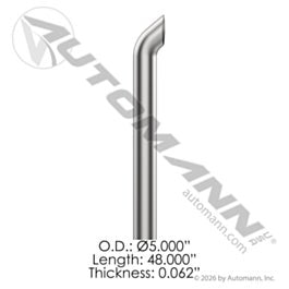 Automann 562.U5548SA Exhaust Stack 5in OD 48in L ALZ