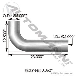 Automann 562.U5914729A Exhaust Elbow ALZ Kenworth