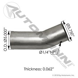 Automann 562.U5917915A Exhaust Pipe ALZ Kenworth