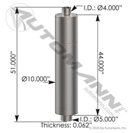 Automann 562.U64510 Muffler 4in Inlet 5in Outlet 10in Body