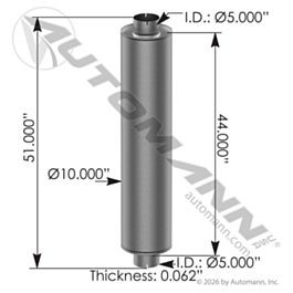 Automann 562.U6510 Stack Muffler-10in Dia Body 5in