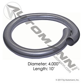 Automann 562.U7240-10SS304 Flex Tubing 4in x 10ft 304SS