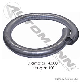 Automann 562.U7240-10SS Flex Tubing 4in X 10ft 409SS