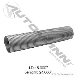 Automann 562.U7350-24G Flex Tubing 5in X 24in Galvanized