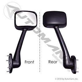 Automann 563.46012 Hood Mount Mirror RH Black