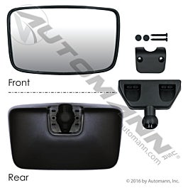 Automann 563.46060 Over-the-Door Mirror Black Freightliner
