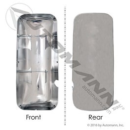Automann 563.59030C Mirror Cover LH Chrome Kenworth