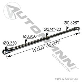 Automann 563.9104 Mirror Bracket Adjustable 19-25in