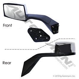 Automann 563.96005C Hood Mount Mirror LH Chrome