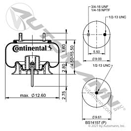 Automann 566.CT68151 Continental Air Spring Rolling Lobe