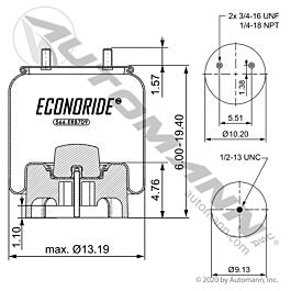 Automann 566.ER8709 Econoride Air Spring Rolling Lobe