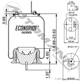 Automann 566.ER9875 Econoride Air Spring Rolling Lobe