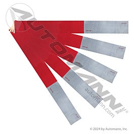Automann 571.CT05117-5 18in Red/White 5 Strips 7yr EZ Peel