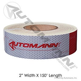 Automann 571.CT0701AL 18in Red/White 150ft Roll 7yr Automann