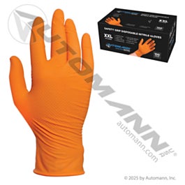 Automann 571.G1003XXL Nitrile Gloves 100ct Orange 8mil XXLarge