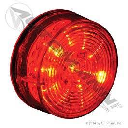 Automann 571.LD30CR10 Marker LED 2 In. Round Clear Red