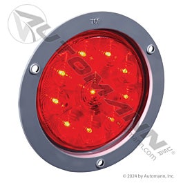 Automann 571.LD404R10 LED S/T/T Light 4in Red Flange Mount