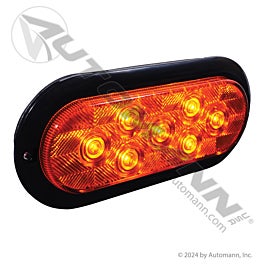 Automann 571.LD605A7 F/P/T LED 6 In. Oval Amber Surface Mount
