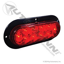 Automann 571.LD605R10 6in Oval Red 10-LED Surface Light