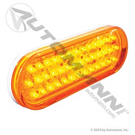 Automann 571.LD60A40 F/P/T LED 6 In. Oval Amber 40-Diode