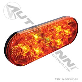 Automann 571.LD60A7 F/P/T LED 6 In. Oval Amber 7-Diode PL-3