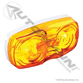 Automann 571.LG26A 2 in x 4 in Amber Bullseye Marker Light