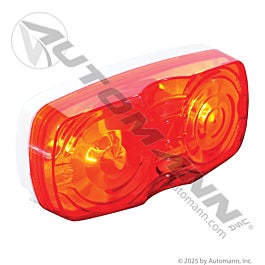 Automann 571.LG26R 2 in x 4 in Red Bullseye Marker Light