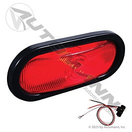 Automann 571.LG60R-K 6in Oval Red Incandescent Light Kit