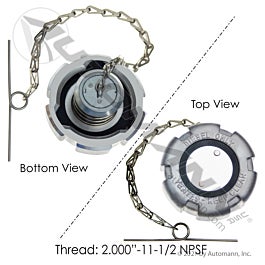 Automann 572.1007 Fuel Cap 2in