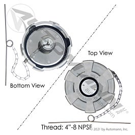 Automann 572.1011 Fuel Cap 4in