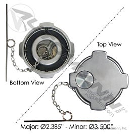 Automann 572.1016 Fuel Cap 3in Freightliner