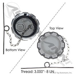 Automann 572.1024 Fuel Cap 3in Non-Vented