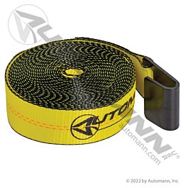 Automann 573.D230FH Flat Hook Winch Strap 2in X 30ft