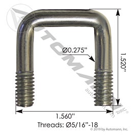 Automann 573.W70-13OE Whiting U-Bolt 1-1/4in