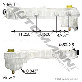 Automann 575.10115 Coolant Reservoir Freightliner