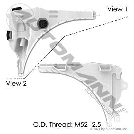 Automann 575.1073 Coolant Reservoir Freightliner