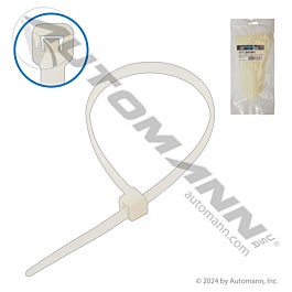 Automann 577.0850N Nylon Zip Ties 8in Length White