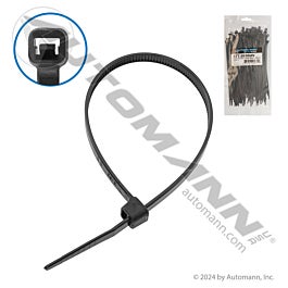 Automann Nylon Zip Ties 8in Length Black - 577.0850UV