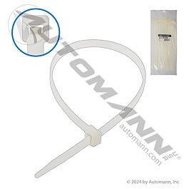 Automann 577.14120N Nylon Zip Ties 14in Length White