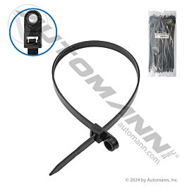 Automann 577.14120UV-M Nylon Zip Ties 14in Length w/Eye Black