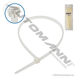 Automann 577.1450N Nylon Zip Ties 14in Length White
